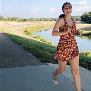 Outdoor Voices Exercise Dress Paprika Blooms